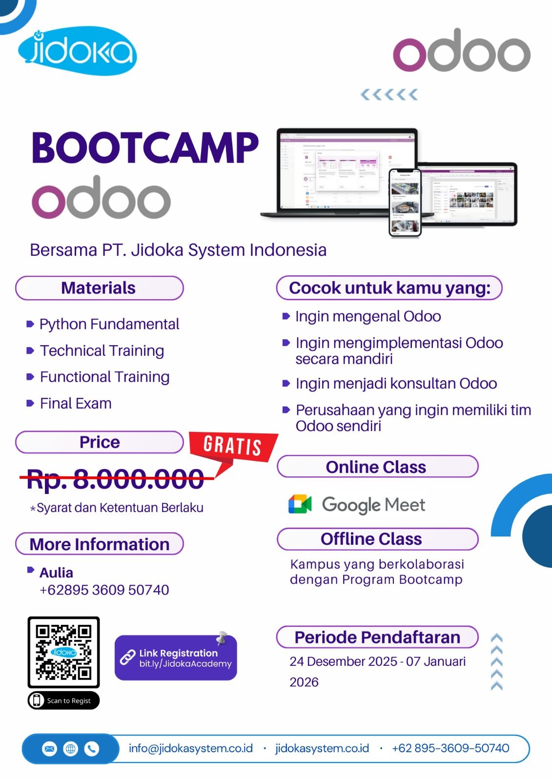 BOOTCAMP ODOO PT.JIDOKA SYSTEM INDONESIA