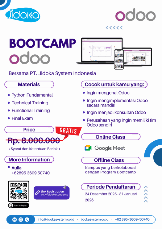 BOOTCAMP ODOO PT.JIDOKA SYSTEM INDONESIA